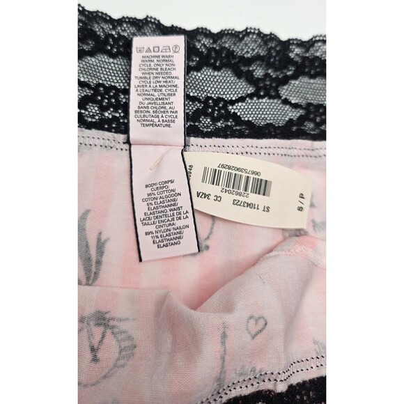 VICTORIA’S SECRET Soft Cotton blend Lace Low Rise Hip Hugger Panty Size S/P - Picture 4 of 5